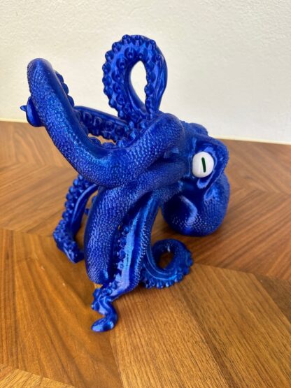 Oktopus Weinflaschenhalter Blau ohne Flasche